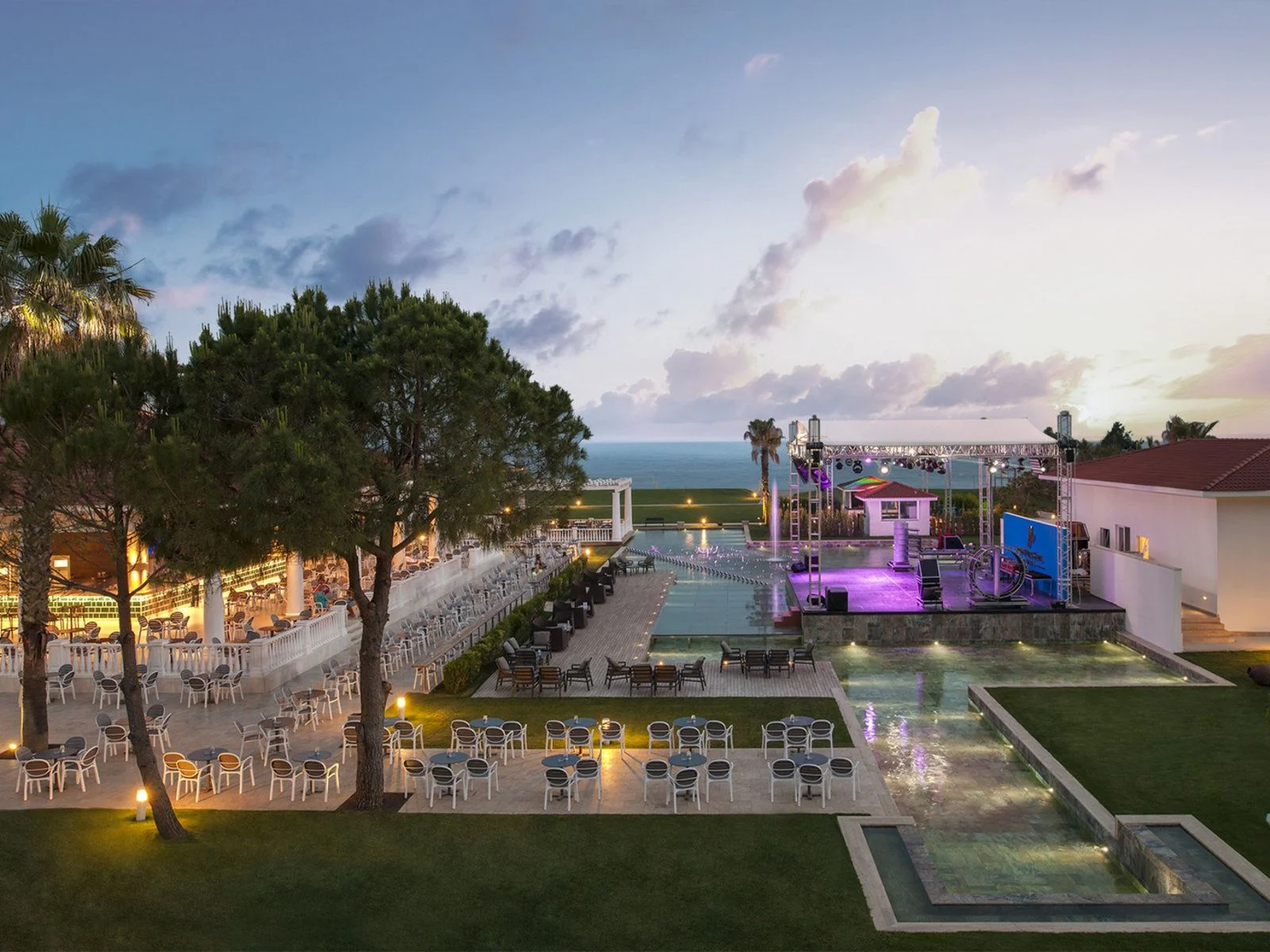 Eventbereich am Meer